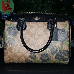 Coach floral rose bag